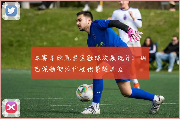 本赛季欧冠禁区触球次数统计：姆巴佩领衔拉什福德紧随其后