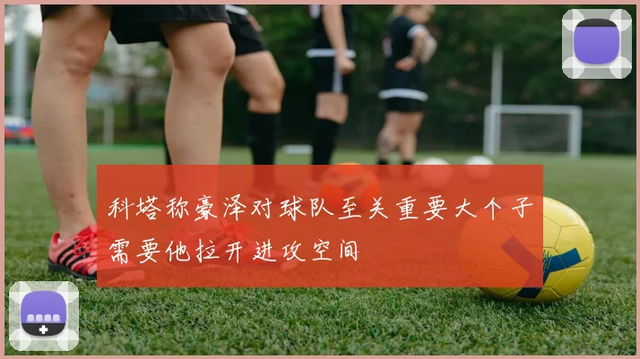 科塔称豪泽对球队至关重要大个子需要他拉开进攻空间